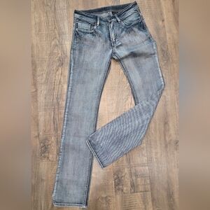 Buffalo David Bitton Women's Straight Leg Vintage Look blue Jeans